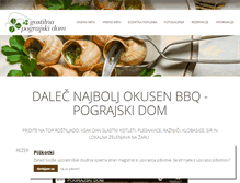 Tablet Screenshot of pograjskidom.si